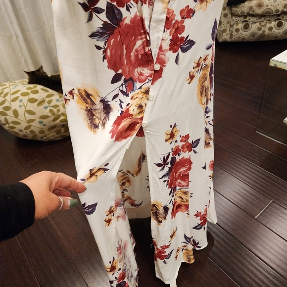 As U Wish Floral Casual Maxi Dress size S NWT - Picture 7 of 16